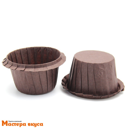 Форма бумажная Маффин 50*45мм, Коричневая (100 шт)