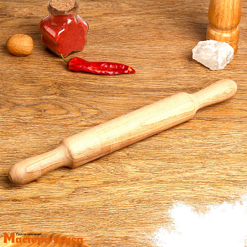 Скалка БУК, 35-36 см d=4см (раб.часть 19,5см)