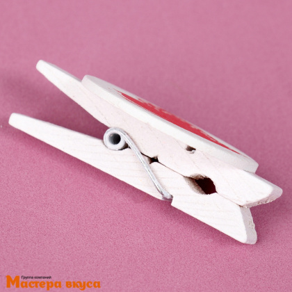 Декор прищепки "Сердечки", (набор 6 шт), 2*11,5*16 см