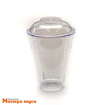 Креманка-стаканчик  с крышкой ДЖЕМИНИ, 200 мл, (пластик)