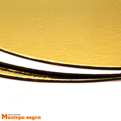 Подложка 1,5 мм, D160 мм,золото/белый жемчуг