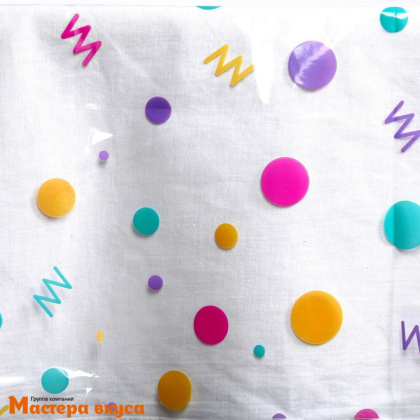 Скатерть полиэтиленовая, 130*200 см, "Поздравительная"