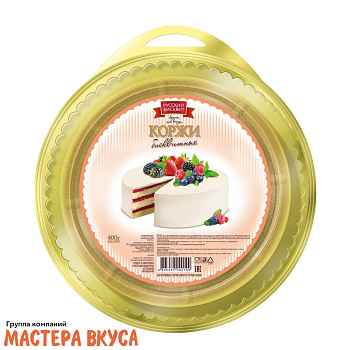 Бисквитные коржи белые, "Русский Бисквит", 400 гр 