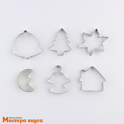 Набор вырубок металл  АНГЕЛ, max ~7,5*7,5 см, (набор 6 шт)