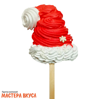 Меренга на палочке  "Шапочка", h~9 см 