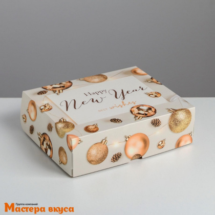 Упаковка для сладостей 17*20*6 см  (HAPPY NEW YEAR)