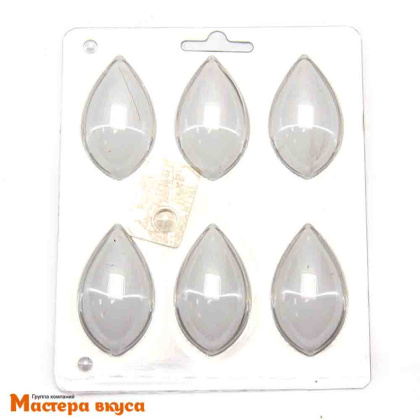 Форма для шоколада пластиковая ЛОТОС КНЕЛЛИ, (6 ячеек) 13*10,3 см 