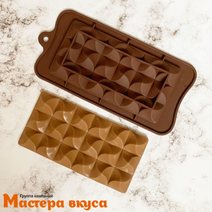 Форма для шоколада силиконовая, плитка ВОСТОЧНАЯ СКАЗКА 15,5*8*1,3 см