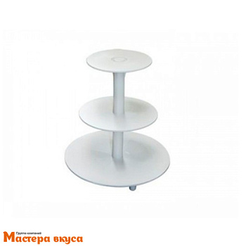 Аренда Подставка под торт 3-х ярусная (пирамида) пластик (цена установ. за весь период до 4 дней)