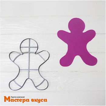 Вырубка пластик для торта ПРЯНИЧНЫЙ ЧЕЛОВЕЧЕК, 25*19 см