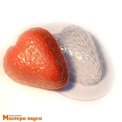 Форма для шоколада пластиковая БОЛЬШАЯ КЛУБНИКА, 76*66*30 мм