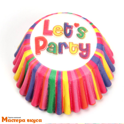 Капсула бумажная для конфет, d-3,5см  h-2см, LETS PARTY, (миниупак ~20-25 шт)