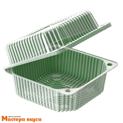 Контейнер квадратный Ракушка, 108*108  h73 мм (880 мл), УК-844РР