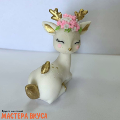 Фигурка из шок. глазури "Мама оленят", h~ 9 см 