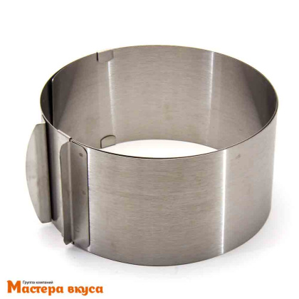Форма раздвижная КОЛЬЦО, Н -8см, D~16-30см (нерж.сталь) Китай
