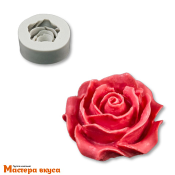 Молд силиконовый  3D РОЗА , d6 см h3 см