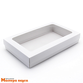 Упаковка для клубники в шоколаде 250*150*40 мм (белая) (2-д)