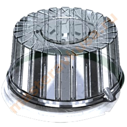 Контейнер круглый,  D235  h109 мм (комплект дно КОРИЧН/крышка), УК-285ВБ