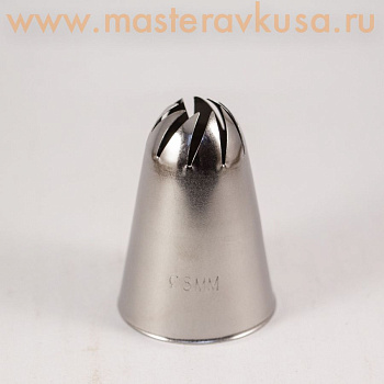 Насадка стальная РОЗА ФАНТАЗИЙНАЯ, 8мм  (BR332) №888