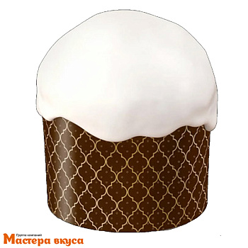 Форма бумажная для кулича (200г) d90*h90 мм КУПОЛА