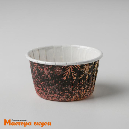 Форма бумажная Маффин 50*40 мм, ламинированная НОВОГОДНЯЯ НОЧЬ