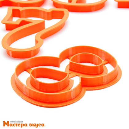 Набор вырубок пластик ЦИФРЫ шрифт №1, (набор 9 шт), h~10 см