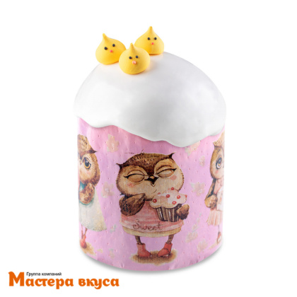 Форма бумажная для кулича (150г) d70*h85 мм СОВУШКИ