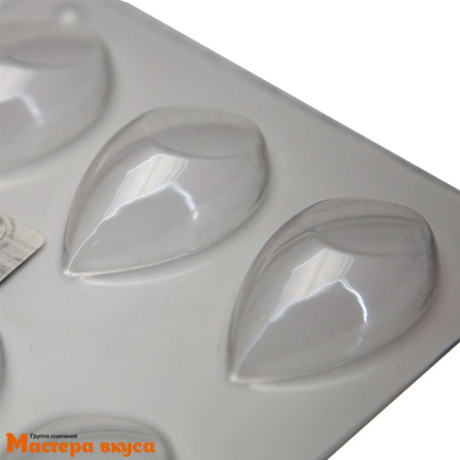 Форма для шоколада пластиковая ЛОТОС КНЕЛЛИ ровн.лепесток 13*10,3 см (6 фигур)