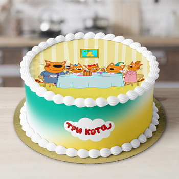 Фотопечать Три кота, для капкейков, № 97