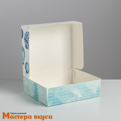 Упаковка для сладостей 17*20*6 см  (Новогодние шары)