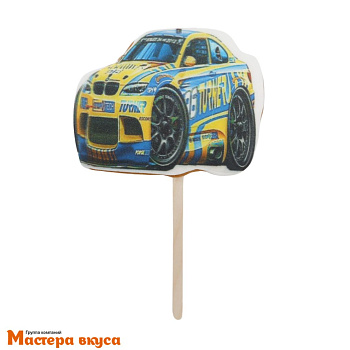 Топпер имбирный пряник "Машина спортивная,микс" , ~10*7,5 см, 55 гр