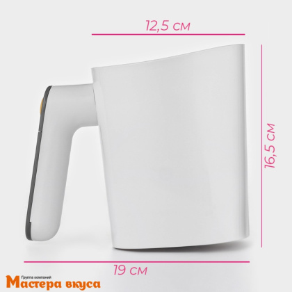 Сито для пудры (муки, какао) автоматическое 1л, пластик "Доляна Powder"