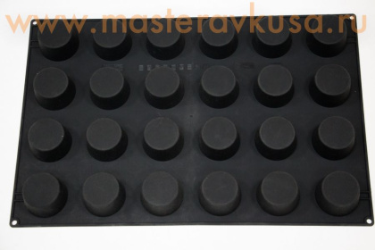 Форма силиконовая  МАФФИН Classic, (24 ячейки) ячейка d~7см  h~4см, ProfPremium (Италия)