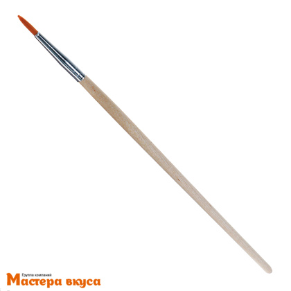 Кисть для декорирования нейлон (синтетика) №04 круглая, (волос дл-4мм)