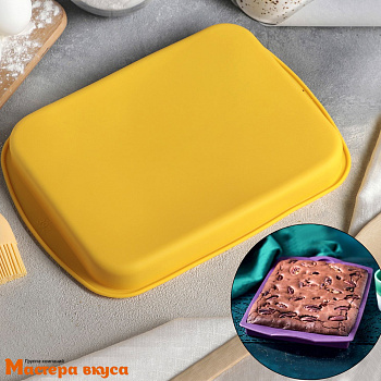 Форма силиконовая ПИРОГ-ПРОТИВЕНЬ (прямоугольный), 27*18,5см h~3см