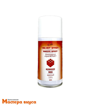 Шоколадный декор-аэрозоль ВЕЛЬВЕТ (велюр) красный 150 мл