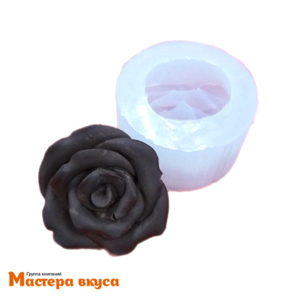 Молд силиконовый  3D РОЗА, изд d48мм h30 мм (~32гр)