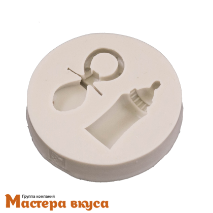 Молд силиконовый БУТЫЛОЧКА И ПУСТЫШКА, 6 см