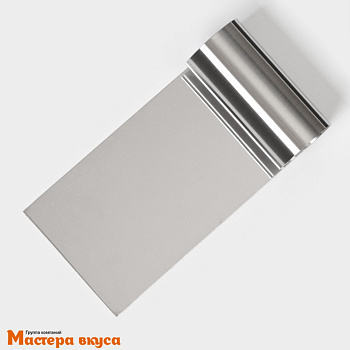 Шпатель-скребок кондитерский нержав.сталь 12*6 см