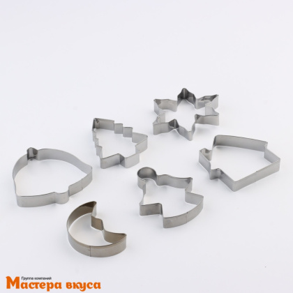 Набор вырубок металл  АНГЕЛ, max ~7,5*7,5 см, (набор 6 шт)