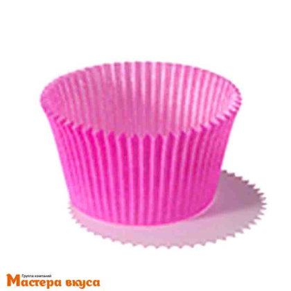 Капсула бумажная для конфет, d-3см h-1,8см,  ФУКСИЯ круглая, (упак ~65-70шт)