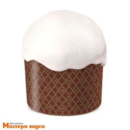 Форма бумажная для кулича (500г) d134*h90 мм ХВ ЗОЛОТО