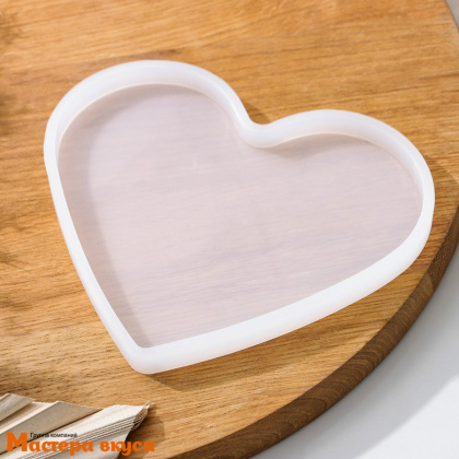 Молд силиконовый СЕРДЦЕ БОЛЬШОЕ (конфи), 15*13*1 см
