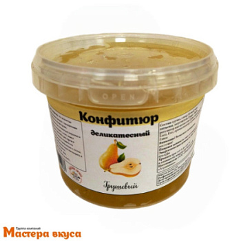 Конфитюр деликатесный Грушевый (с кусочками, термостабильный), 500 гр