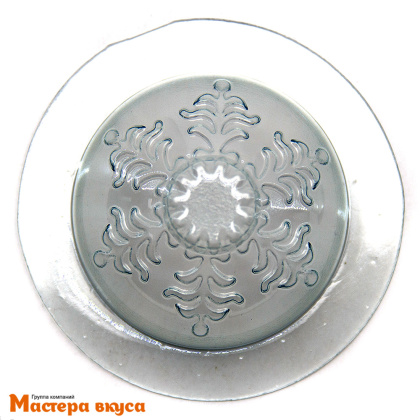 Форма для шоколада пластиковая (НГ) СФЕРА СНЕЖИНКА, 2 части, d 60 мм