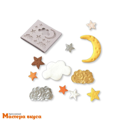Молд силиконовый ЗВЁЗДНАЯ НОЧЬ, 8,5*8 см