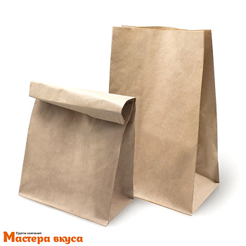 Пакет бумажный 220*120*290 мм (для хлеба), без окна, прямоугольное дно, (крафт) OSQ BAG