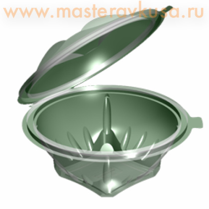 Контейнер круглый Ракушка,  D135  h72 мм, 540 мл, УК-122