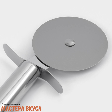 Нож для пиццы и теста "Металлик", метал. ручка 19,5 см