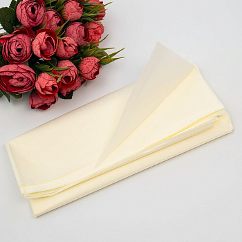 Бумага упаковочная тишью АЙВОРИ 50*66 см (упак 10листов)